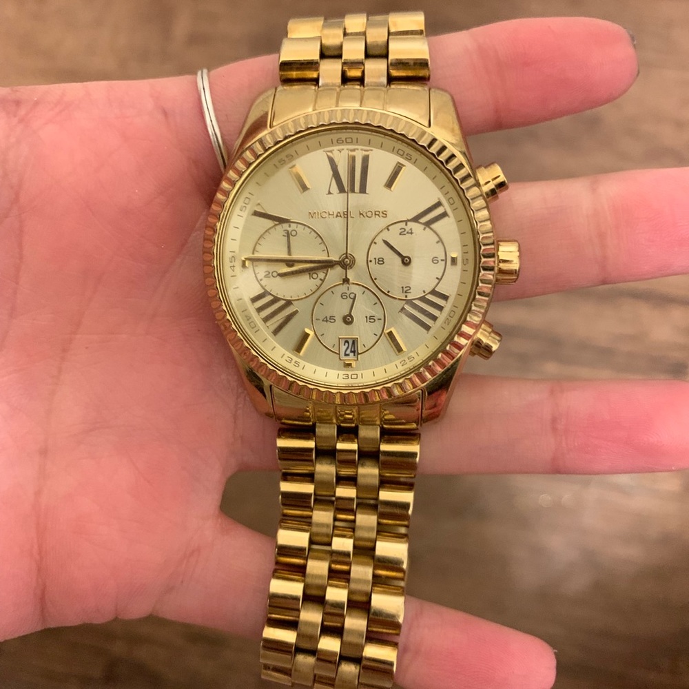 Women’s Gold Michael Kors watch